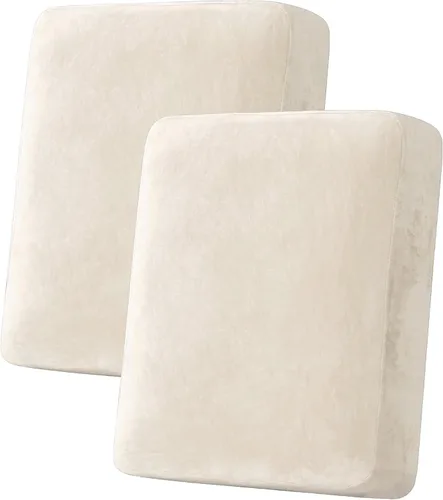 Vista 182 de H.VERSAILTEX Funda de cojín elástica de terciopelo para sofá, funda de cojín de felpa para cojines de silla, protector de muebles, cojín de asiento