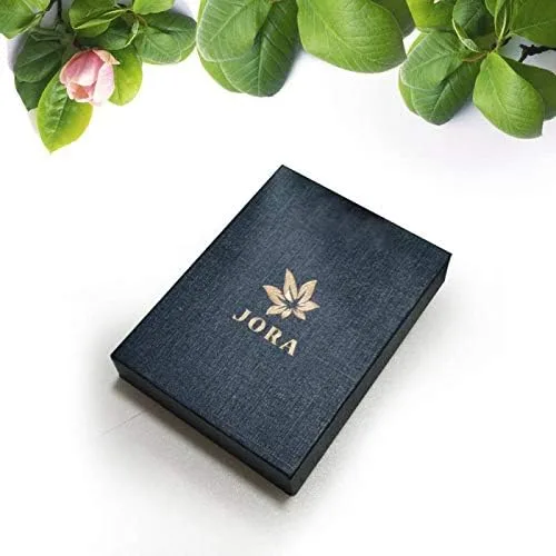 Vista 5 de JORA Aretes redondos de oro de 14 quilates con perlas cultivadas en agua dulce para mujer, calidad AAAA, Oro blanco Metal Perla simulada Oro