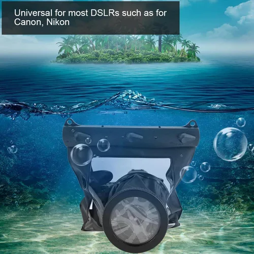Vista 4 de Estink Kit de funda de buceo, funda de buceo subacuática para cámara subacuática, funda de buceo para cámaras DSLR, hasta 65.6 ft de profundidad