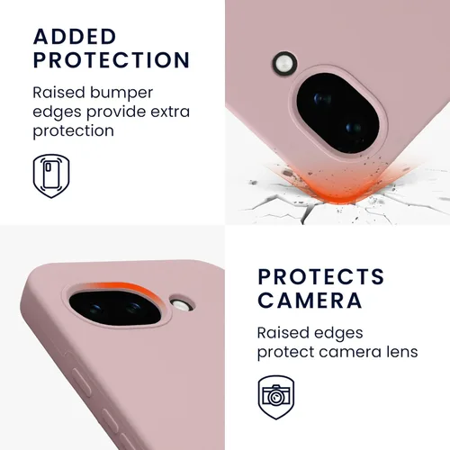 Vista 289 de kwmobile Funda Compatible con Google Pixel 6 Pro - Funda de teléfono de silicona TPU con acabado suave - Azul Arrecife