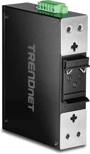 Vista 3 de TRENDnet Interruptor industrial Gigabit PoE+ de 7 puertos de riel DIN, TI-PG62, presupuesto de energía PoE de 120 W, 14 Gbps, clasificación IP50