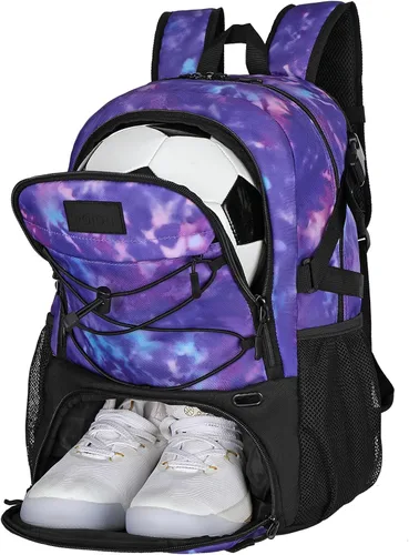 Vista 8 de Goloni Soccer Backpack,Basketball Backpack with Ball Compartment & Shoe Compartment,Backpack for Basketball,Soccer