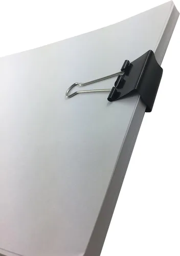 Vista 3 de Clipco Clips para carpeta medianos de 1.25 pulgadas, color negro, paquete de 96