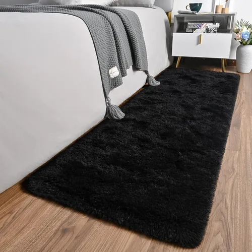 Vista 3 de AROGAN Alfombra de pasillo de 2 x 6 pies para dormitorio, alfombras lavables con espuma viscoelástica para pasillos, entrada, alfombra mullida