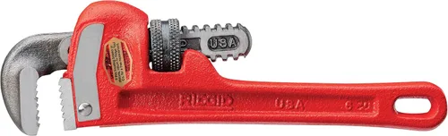 Vista 10 de RIDgid 31000 Modelo 6 Llave de tubo recta de plomería de servicio pesado de 6 pulgadas, roja, fabricada en EE. UU