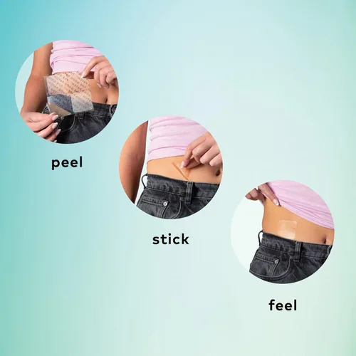 Vista 5 de The Good Patch Parches de menopausia de cáñamo para mujer, liberación sostenida, parche natural con extracto de cáñamo, cohosh negro, pimienta