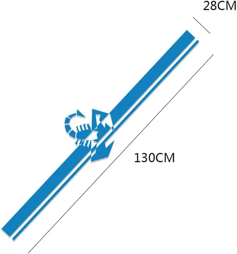Vista 2 de SEADEAR Pegatinas para capó de coche, calcomanías de escorpión, calcomanías de rayas deportivas de escorpión, calcomanía de vinilo para parachoques