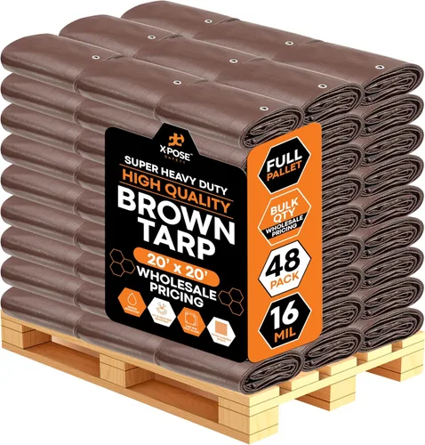 Vista 19 de Xpose Safety - Lona protectora de polietileno de 4 x 20 pies, 16 mil o 0.4mm de grosor, resistente y reforzada para evitar desgarros, resistente a