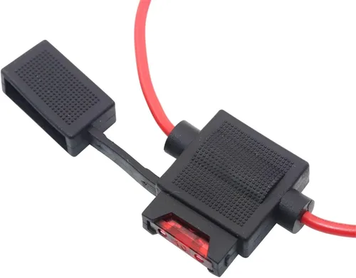 ATC Medium Blade Fuse Holder for Automobile 32V 18/16/14/12/10AWG Standard Fuse Insert 1Pcs (Size : 10A, Color : Balck_16 AWG)