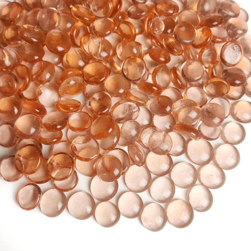 Vista 9 de HappyFiller 90 piedras preciosas de cristal de mármoles planos transparentes para rellenos de jarrones, manualidades, dispersión de mesa, decoración