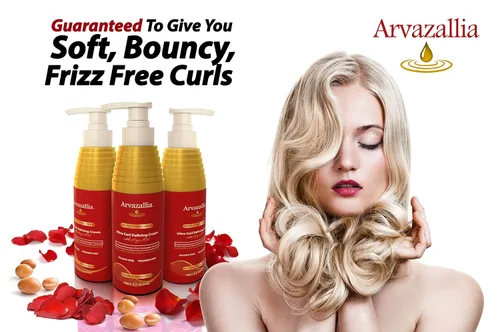 Vista 2 de Crema de ultra definición para rizos, con aceite de argán por arvazallia para cabello ondulado y rizado