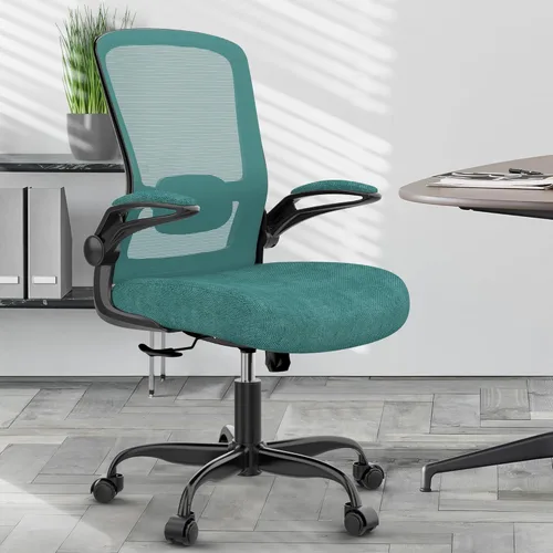 Vista 9 de Mimoglad Silla de Oficina, Silla de Escritorio Ergonómica con Soporte Lumbar Ajustable, Silla de Computadora de Malla de Respaldo Alto