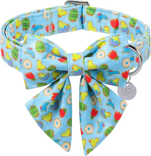 Vista 34 de Collar patriótico para perro con pajarita, collar de perro con lazo del 4 de julio, collar de bandera estadounidense para cachorros, machos Estrella