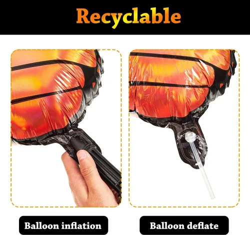 Vista 3 de Sumind Kit de globos de mariposa de 10 piezas, globos de papel de aluminio para decoración de cumpleaños, bodas y fiestas