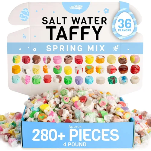 Vista 14 de Snackathon surtido de caramelos masticables de agua salada – Edición Chewniverse, variedad de 10 sabores, caramelos gourmet suaves y masticables