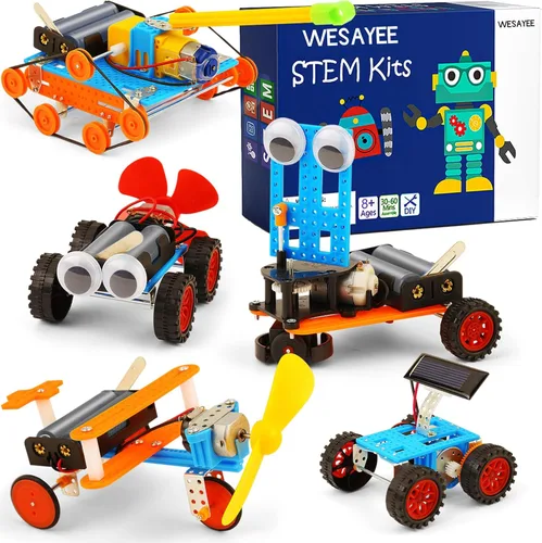 Kits de Ciencia STEM para Niños de 8-12, Kit de Construcción de Robot Robótico de Automóvil, Juguetes STEM para Niños, Robots de Manualidades 8-10,