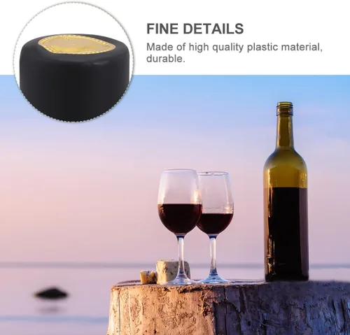 Vista 6 de Cabilock 100 tapas retráctiles para botellas de vino, cápsulas termorretráctiles de PVC, cápsulas de envoltura retráctil de vino para bodegas