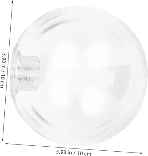 Vista 2 de Pantalla de acrílico con forma de globo de repuesto, elegante cubierta de luz de pared para porche y patio, diseño duradero para iluminación