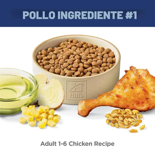 Vista 3 de Hill's Science Diet Alimento seco para gatos adultos de 1 a 6, pollo, bolsa de 4 libras