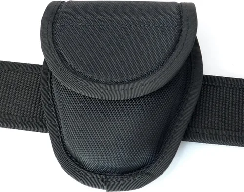 Vista 6 de ROCOTACTICAL Funda de una sola esposa con cierre oculto para cinturón de trabajo, soporte moldeado para esposas