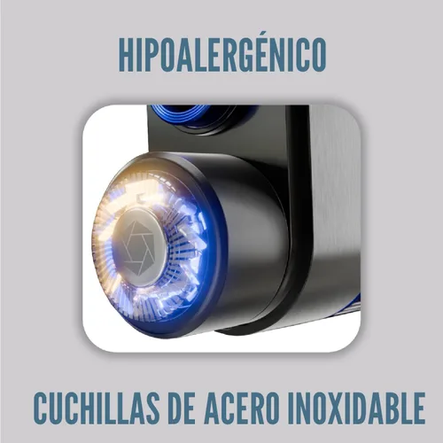 Vista 6 de Microtouch Titanium Edge - Recortador de orejas y nariz con doble cabeza de cuchillas rotativas con luz – Resistente al agua – Apto para viajes