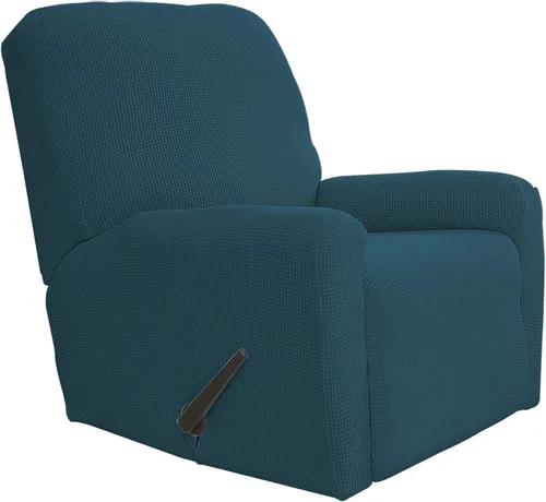 Vista 125 de Easy-Going - Funda elástica para sofá reclinable y sofá cama, 6 piezas, protector de muebles, suave, parte inferior elástica, tela jacquard