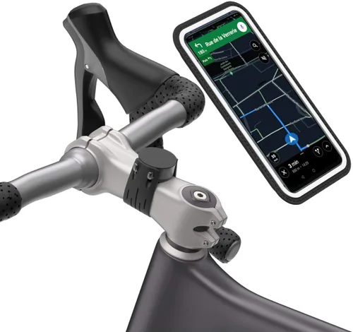 Shapeheart - Soporte magnético para teléfono de bicicleta, antivibración, soporte impermeable para bicicleta, orientación de 360°