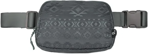 Vista 46 de C.C Riñonera de Cintura para Mujer – Riñonera Acolchada Cruzada de Cintura con Correa Ajustable, Idea de Regalo de Moda, Gris camuflaje