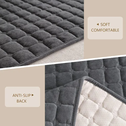 Vista 3 de MEETSKY Funda de sofá para perros, lavable, funda antideslizante para sofá de 2 cojines, funda para sofá modular en forma de L, tapete apto