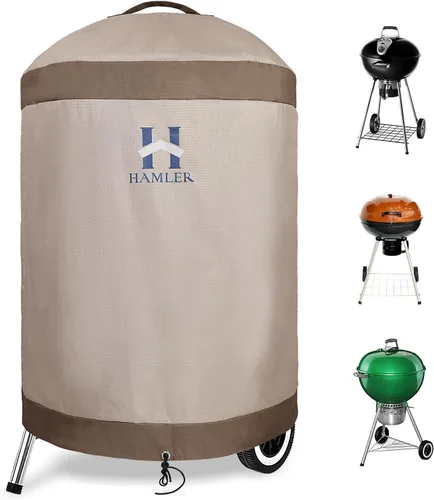 Vista 10 de HAMLER Funda para parrilla de 64 pulgadas, resistentes e impermeables, cubiertas de parrilla de gas para Weber Spirit, Weber Genesis, Char-Broil