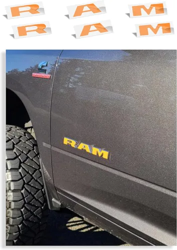 Vista 28 de Reflective Concepts 2019-2026 Adhesivos de calcomanías para emblemas de puerta RAM - (Color: Bandera Americana)