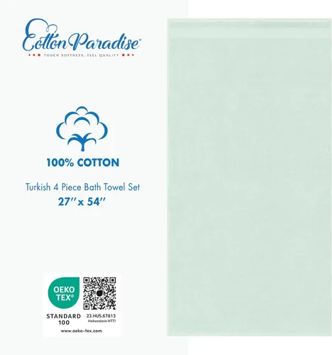 Vista 86 de Cotton Paradise 100% Cotton Turkish Washcloth Set for Bathroom, 4 Piece Soft Absorbent Small Hand Face Towels Wash Rags, Lilac