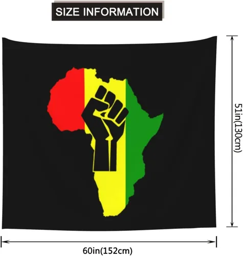 Vista 4 de Black History African American Black Pride Tapestry Tapestry, Wall Decor Tapestry, Home Living Room Bedroom Decor Tapestry