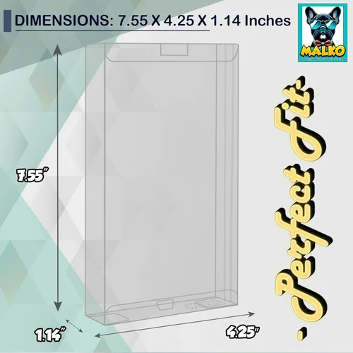 Vista 4 de MALKO Paquete de 10 fundas protectoras de cinta VHS Funda protectora para caja original de casete VHS Almacenamiento y preservación de pantalla