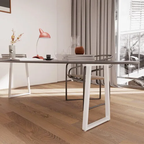 Vista 3 de DR.IRON Patas de mesa de metal blancas de 28 pulgadas de alto, patas de escritorio resistentes para mesa de comedor, mesa de café, mesa de cocina