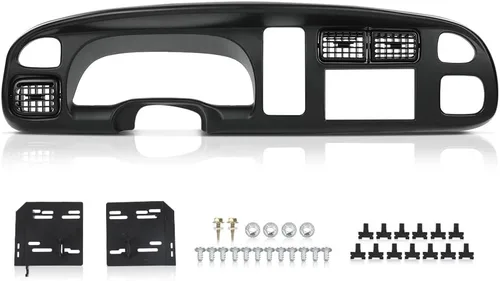 Vista 14 de G-PLUS - Panel de adorno para salpicadero, compatible con Dodge Ram 1994-1997, cubre el panel de instrumentos, 55114870-1 (plástico ABS negro)
