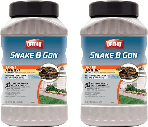 Ortho Snake-B-Gon - Gránulos repelentes de serpientes, paquete de 2