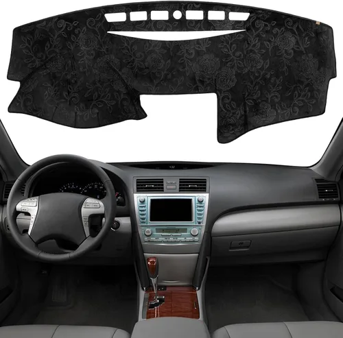 Vista 17 de KEYOOG Alfombrilla Cobertora para Salpicadero Compatible con Toyota Sienna 2010-2004 (Sin Modelos HUD), Alfombrilla Antirreflejos para Salpicadero