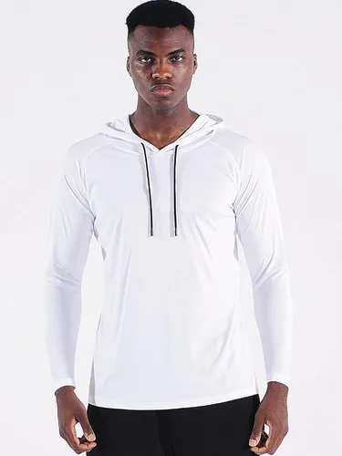 Vista 5 de CADMUS Camisas de pesca de manga larga para hombre, protección solar UPF 50+, sudaderas con capucha de ajuste seco