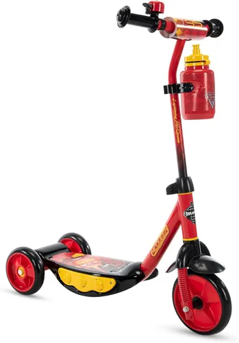 Huffy Toddler 3-Wheel Scooter for Kids, Multiple Colors & Licensed Character Graphics, Ages 3+, Durable Steel Frame, Wide Non-Slip Deck, Stable