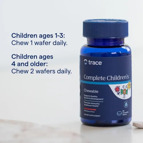 Vista 5 de Trace Minerals Complete Children's Masticable - Multivitamínico sin gluten para niños - Suplemento multivitamínico masticable para apoyar la salud