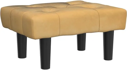 Vista 36 de HOUCHICS Taburete acolchado de piel, pequeño reposapiés otomano con patas de madera, moderno reposo rectangular para sala de estar, sofá, escritorio