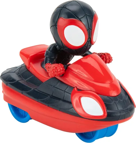 Vista 5 de Jazwares Marvel's Spidey y sus increíbles amigos Vehículo de disparo rápido (Miles Morales: Spider-Man) - Vehículo de disparo rápido 2 en 1