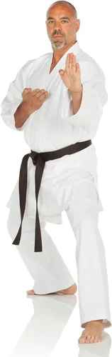 Vista 5 de Ronin Karate GI - Uniforme de karate de peso medio para artes marciales, 9.5 onzas, algodón, cinturón blanco incluido