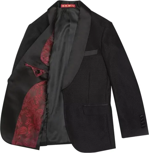Vista 5 de ELPA - Conjunto de traje de esmoquin floral para niños, esmoquin juvenil ajustado