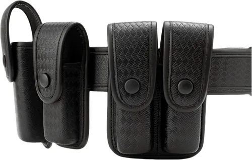 Vista 7 de TACNEX Funda para cargador individual/doble con cinturón de servicio de nailon para pistola Mag MOLLE, funda de transporte compatible con cargadores