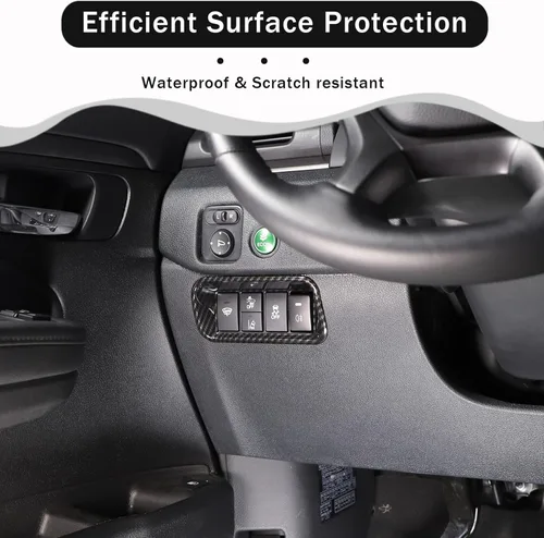 Vista 3 de Marco de botón de interruptor de ajuste de luz antiniebla para Honda Pilot 2016-2022/Ridgeline 2017-2023/Passport 2019-2023, accesorios protectores