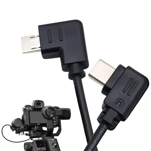 Vista 7 de Cable de control RSS, USB-C a Multi-USB Cable de control multicámara para DJI Ronin-SC para Sony A9, A7, A7S, A7S/A7R II, A7/A7R III 11.8 in (arriba)