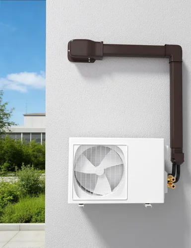 Vista 5 de Juego de cubierta de pared de entrada de 3 pulgadas, accesorio de PVC para decoración para mini división sin conductos, CA central y bombas