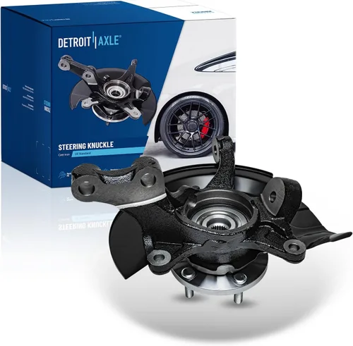 Vista 20 de Detroit Axle - Conjunto de manguetas de dirección delanteras de 2 piezas para Hyundai Accent 06-11, 2 manguetas de dirección y conjunto de buje